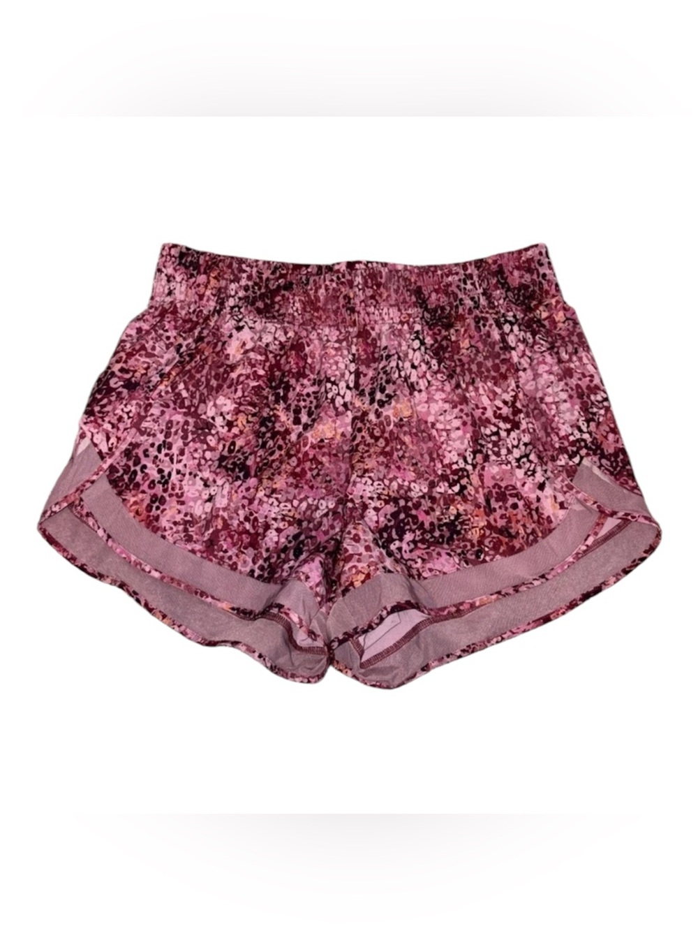Athleta mesh racer run shorts 4”